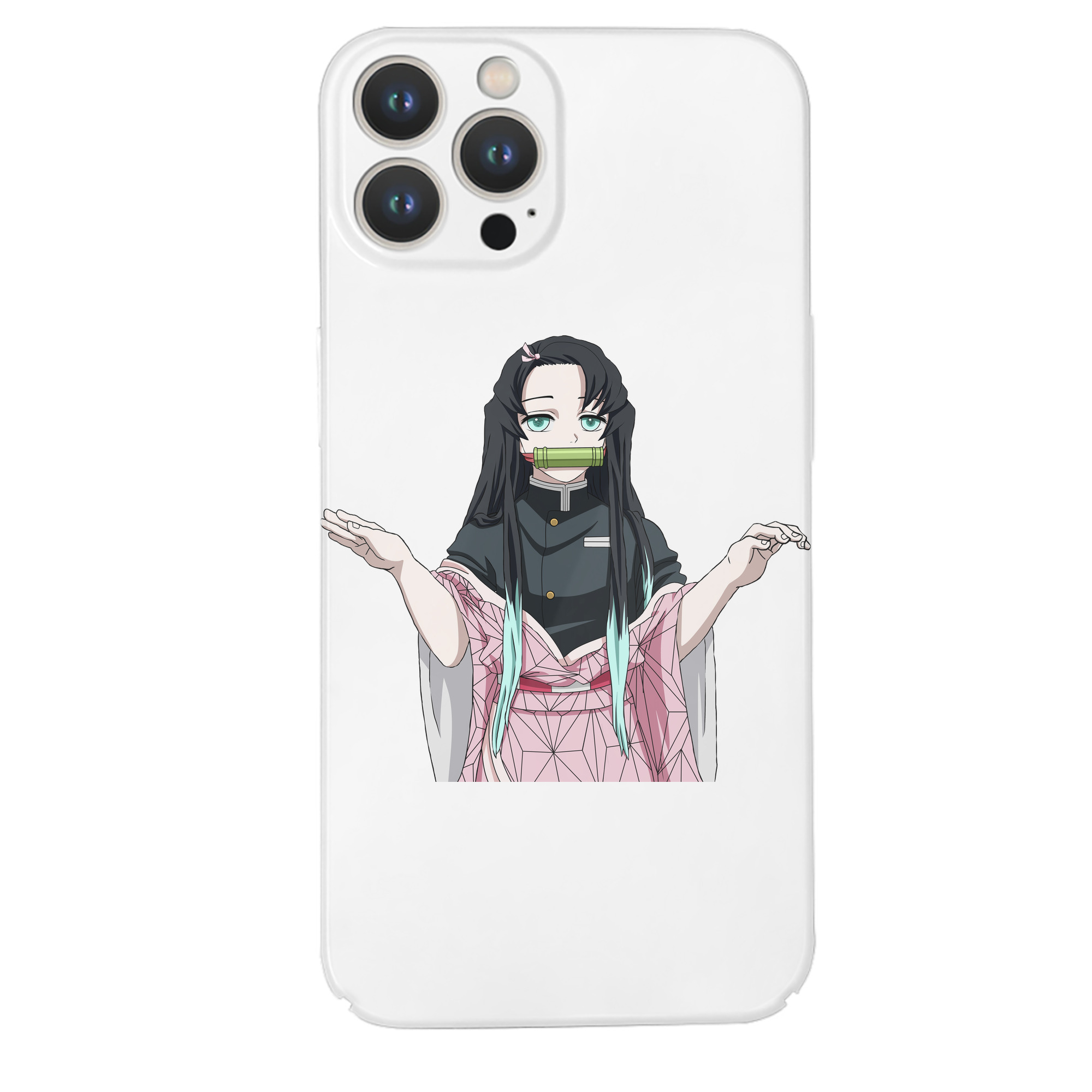 （画像用） 鬼滅の刃（きめつのやいば）竈門 禰󠄀豆子／かまど ねずこ Kamado Nezuko 【iPhone 14シリーズ対応】ハードケース